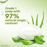 Vivel Soap Vivel Aloe Vera Soap, 100g (Buy 4 Get 1 Free - Any Variant) - White