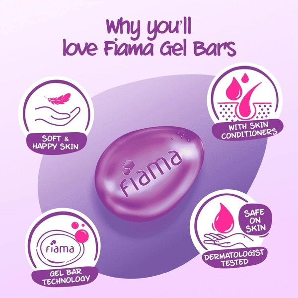 Fiama Gel Bar - 75g, multicolors