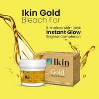 Cipla Health Ikin Gold Bleach | Ultimate Glow And Radiance Pack Of 1 - 43.5g, Luxor Gold