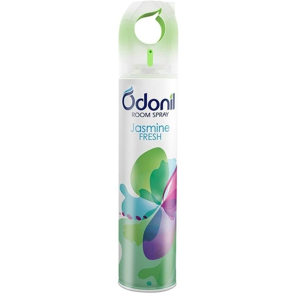 Dabur Odonil Air Freshener Jasmine Fresh Room Spray - 220 ml | Nature Inspired Fragrance for Home, Office, Living Room, Bedroom, Workspace & Kitchen | Long Lasting Fragrance | Instant Freshness - 220, White