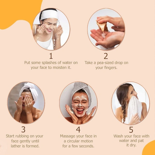 Cipla Health Astaberry Vitamin C Face Wash Scrub for Glowing Skin- With Vitamin C | Neem & Orange Peel Extract | Skin Illumination & Exfoliating  - 60, Orange