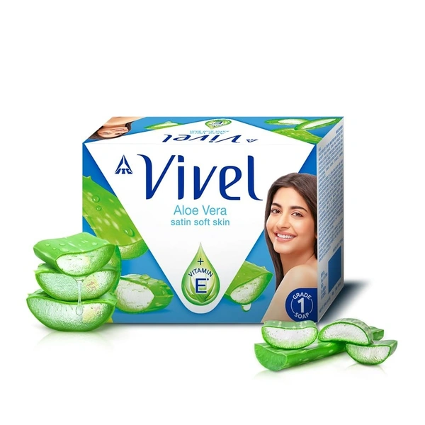 Vivel Soap Vivel Aloe Vera Soap, 100g (Buy 4 Get 1 Free - Any Variant) - White