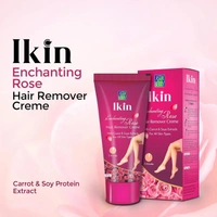 Cipla Health Ikin Rose Hair Remover Cream For All Skin - Bikini Hair Removal Cream For Women & Girls - 60g, Rose