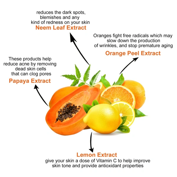 Cipla Health Astaberry Vitamin C Face Wash Scrub for Glowing Skin- With Vitamin C | Neem & Orange Peel Extract | Skin Illumination & Exfoliating  - 60, Orange