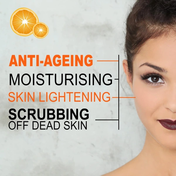 Cipla Health Astaberry Vitamin C Face Wash Scrub for Glowing Skin- With Vitamin C | Neem & Orange Peel Extract | Skin Illumination & Exfoliating  - 60, Orange
