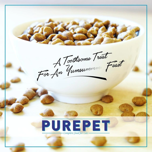 Purepet Ocean Fish Adult Dry Cat Food 250g - 250g, Blue