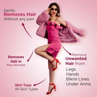 Cipla Health Ikin Rose Hair Remover Cream For All Skin - Bikini Hair Removal Cream For Women & Girls - 60g, Rose