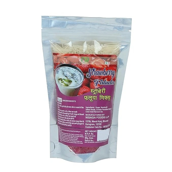 GurGyany NutriDelight Strawberry Faluda Mix, 180gm - 180 g