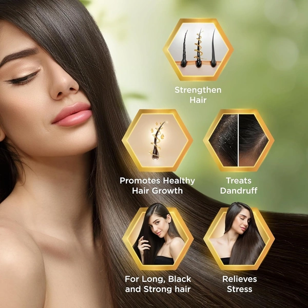 Dabur Badam Amla Hair Oil 500ml | For Thick and Soft Hair | Nourishes Scalp | Control Hair Fall, Strengthen Hair And Promotes Hair Growth Goodness of Amla and Almond | Rich in Vitamin E - 100, Green