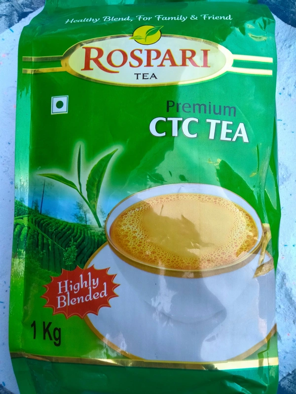 CTC Organic 1 kg  Rospari Premium CTC Tea, Powder - 1 kg, Forest Green