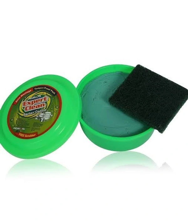 JMC  Dishwash Tub Bar 500 g with Free Scrub Pad |  Tough on Grease, Gentle on Hands - 500, Green