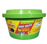 JMC  Dishwash Tub Bar 500 g with Free Scrub Pad |  Tough on Grease, Gentle on Hands - 500, Green