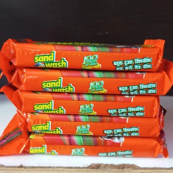 DHO DHALA Sand wash Dishwash Bar 80g ( 20 ke 5pc  ) - 80g Each Bar, Green