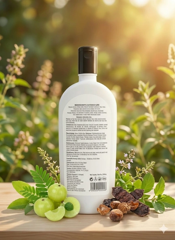 FB One New FBone Herbal Shampoo || Amla Ritha & Shikakai Shampoo 500ml - 500Ml, Black