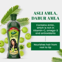 Dabur Amla Hair Oil - 138 ml | For Strong, Long and Thick hair | Nourishes Scalp | Controls Hair Fall, Strengthens Hair & Promotes Hair Growth - 138ml, Green