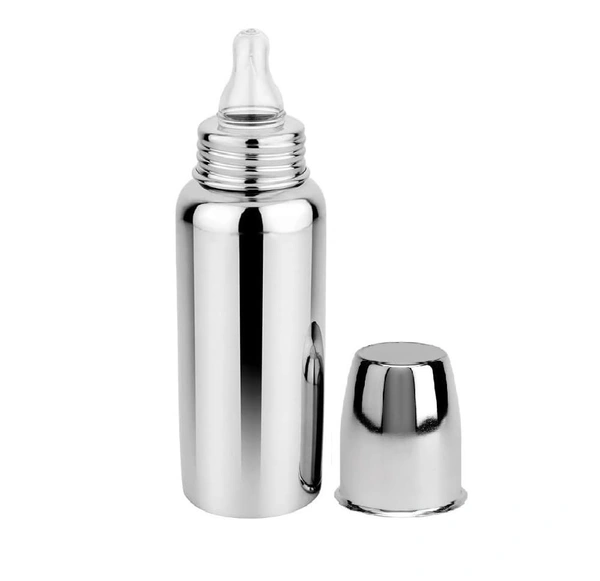 BONNE Bonne Stainless Steel Baby Feeding Milk Bottle, Milk Feeding, Water Feeding (Pack of 1, 240 ml.) - 300 ml, White