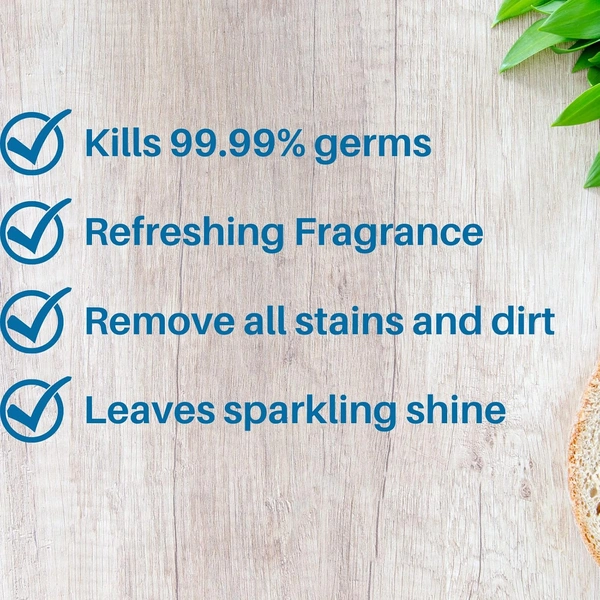 FB One Disinfectant Surface & Floor Cleaner Liquid | Suitable for All Floor Cleaner Mops - Easy Use Pack- 1 Litre - 1 L, White