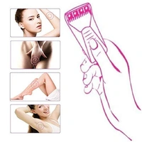 Aroma Disposable Blades Body and Private Parts hair Shaving Razor for Women | Hair Removal Disposable blades (6 Blades) Stainless Steel Blade, Platinum Coated, Single Edged - 6 pc, Crimson