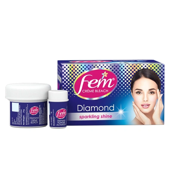 Fem Diamond Creme Bleach, 10 Gm - 10 g, Diamond