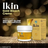 Cipla Health Ikin Gold Bleach | Ultimate Glow And Radiance Pack Of 1 - 43.5g, Luxor Gold