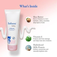 Softsens Baby Rich Moisturising Cream with Natural Milk Cream & Shea Butter, 100G - 100ml, White