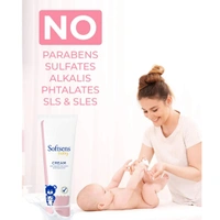Softsens Baby Rich Moisturising Cream with Natural Milk Cream & Shea Butter, 100G - 100ml, White