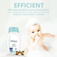 Softsens Baby TEAR FREE Baby Wash with natural milk cream & shea butter 200ml - 200 ml, White