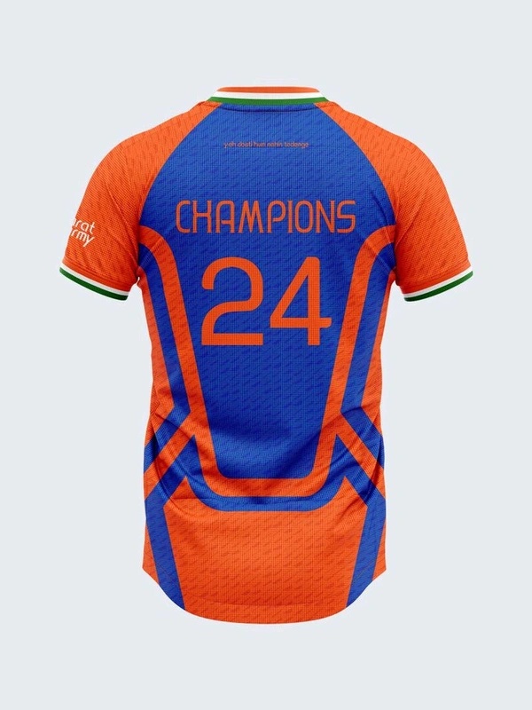 Bharat Army 25th Anniversary Limited Edition Match Day Jersey 2024 - Red, Kids 5 Years Men-M Men-L Men-S