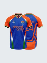 Bharat Army 25th Anniversary Limited Edition Match Day Jersey 2024 - Red, Kids 5 Years Men-M Men-L Men-S