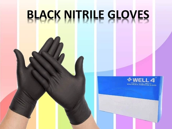 Nitrile Black Gloves Medium