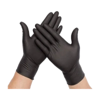 Nitrile Black Gloves Medium