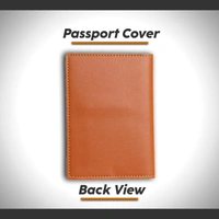 Krafitfy Customised Name & Charm Leather Passport Cover Holder for Men & Women | Personalised Birthday Gifts for Men