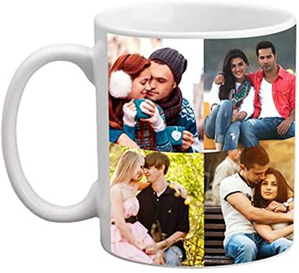 Kraftify Personalised Photo Coffee/Tea/Mik Mug - Gift for Birthday, Anniversary Valentines - for Girlfriend, Boyfriend, Husband, Wife & Friends, Kids - 330 ml (White)