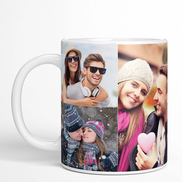 Kraftify Personalised Photo Coffee/Tea/Mik Mug - Gift for Birthday, Anniversary Valentines - for Girlfriend, Boyfriend, Husband, Wife & Friends, Kids - 330 ml (White)