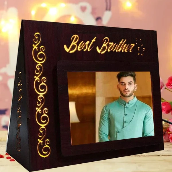 Kraftify Personalised Best Sister Ever Photo lamp Frame