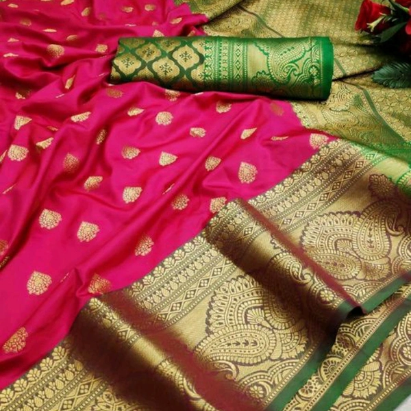 Banarasi Sarees - Pink, Free size