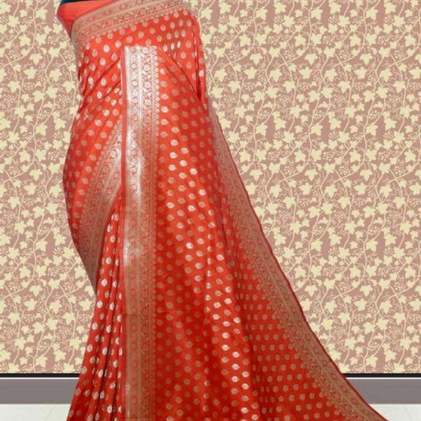 Banarasi Sarees - Orange
