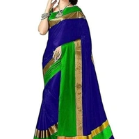Cotton Sarees - black golden