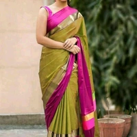 Cotton Sarees - black golden