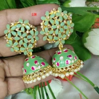 Earrings - light blue