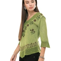 Women Tops - Green, XXL