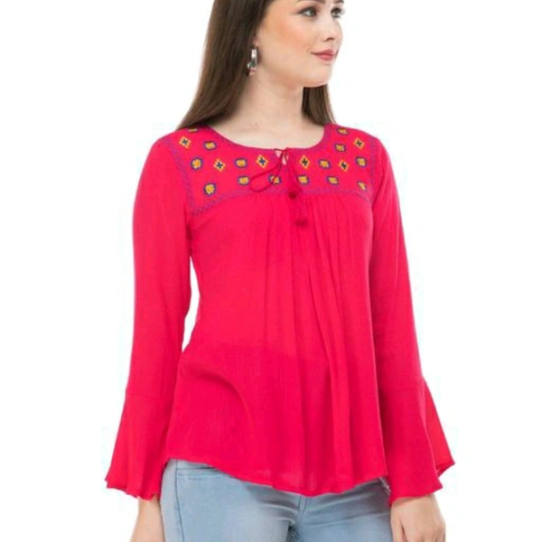 Women Tops - Pink, L