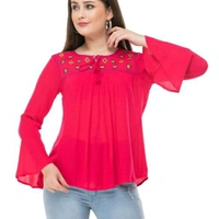 Women Tops - Pink, L