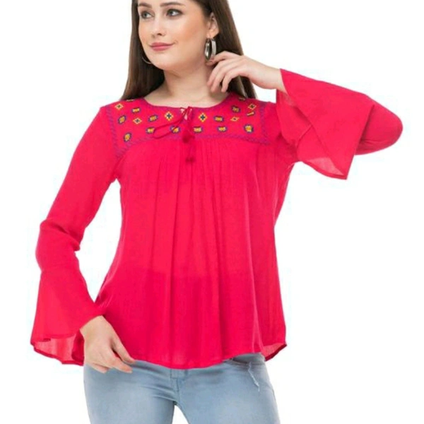 Women Tops - Pink, L
