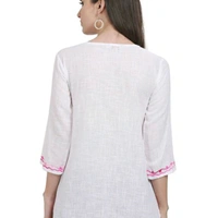 Women Tops - Pink White, XS