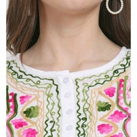 Women Tops - Pink White, XS