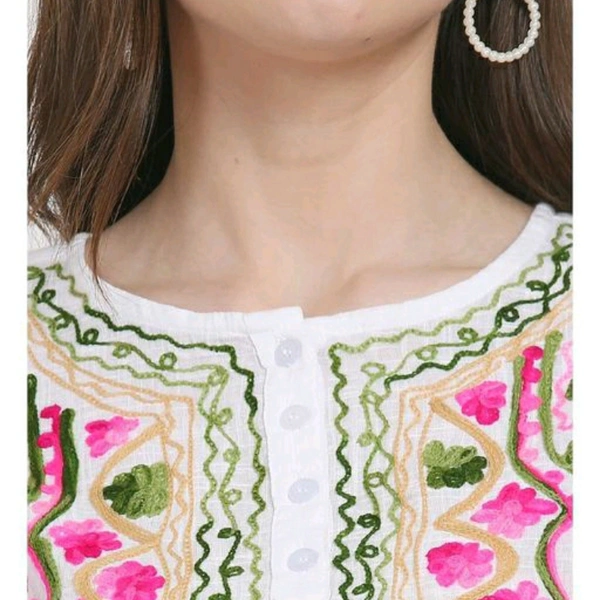 Women Tops - Pink White, XS