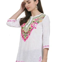 Women Tops - Pink White, XS