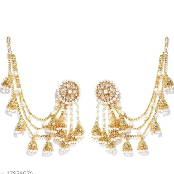 Bahubali Earrings - Golden