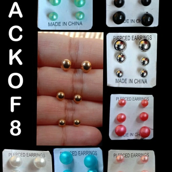 Stud Earrings - multiple colours